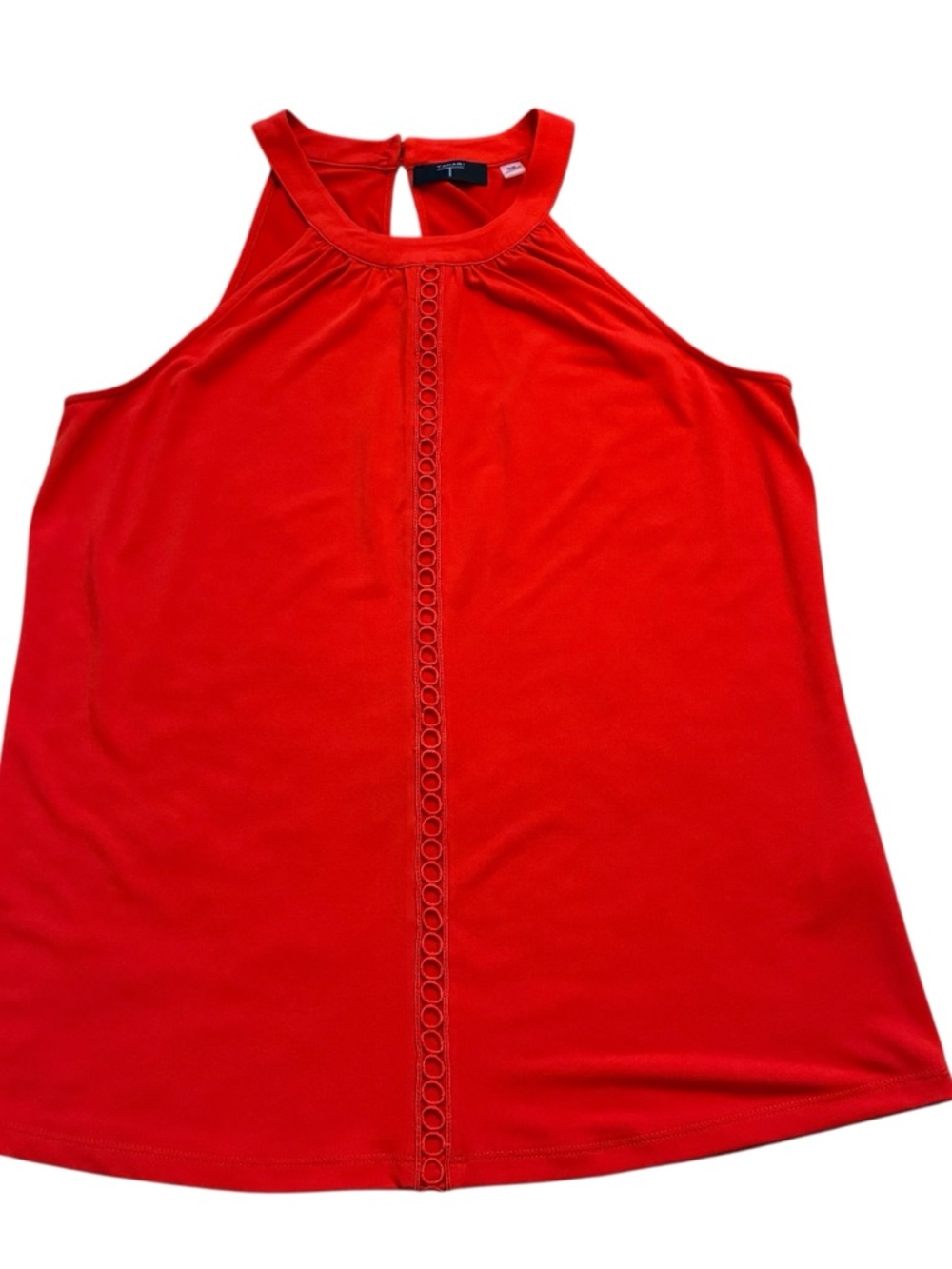 Tahari Sleeveless Red Top- Size M - Picture 7 of 11